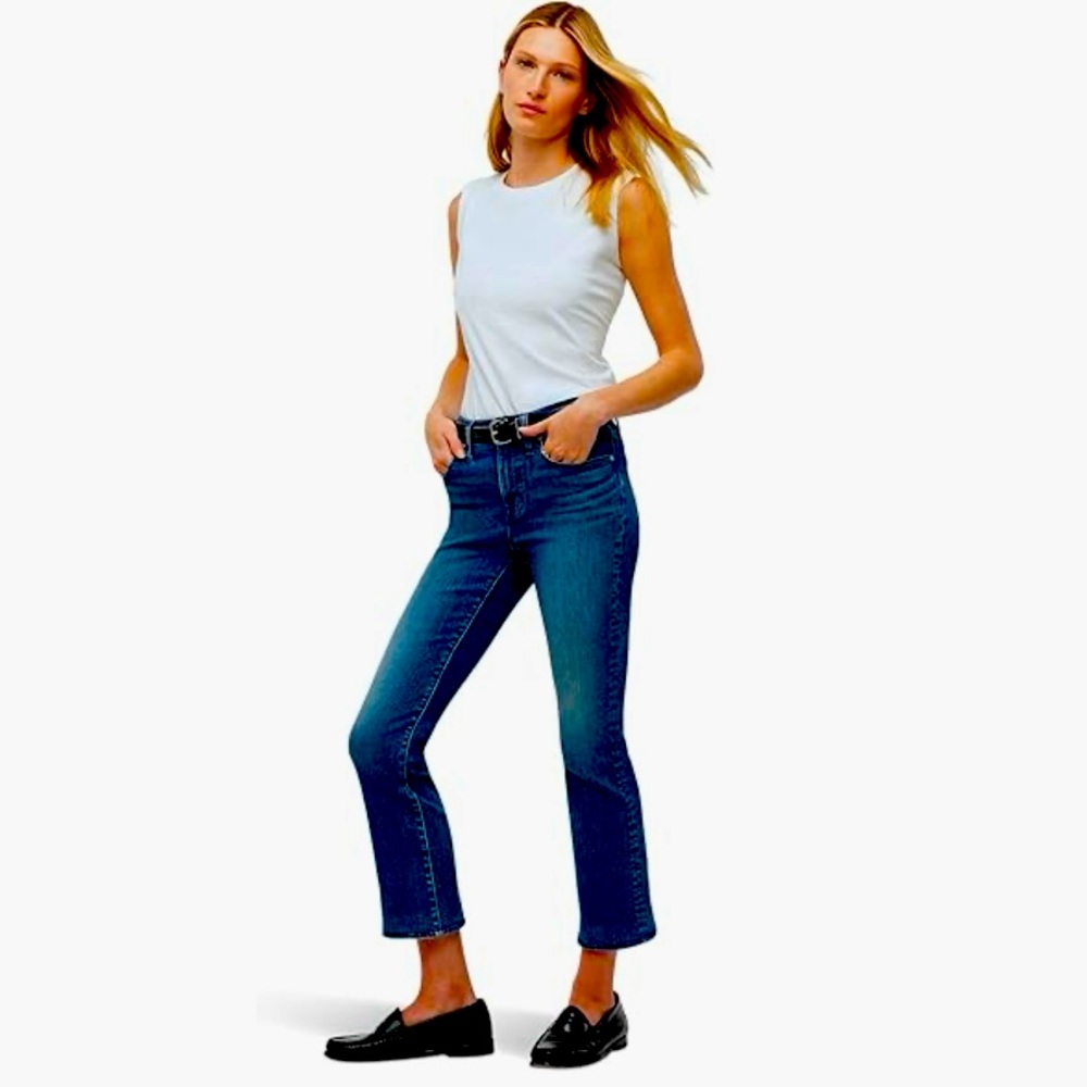 Madewell 9.5” Mid-Rise Kickout Jeans-EUC